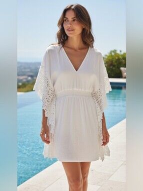 Seaspice Resort Wear "Isla" Mini Cover-Up Dress - M